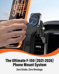 APPS2Car Magnetic Car Mount for Ford F-150 2021-2026 Air Vent Phone Mount, MagSafe Strong Magnet Holder, Metal Socket Arm - No Shake, No Block Airflow, No View Drop A2C