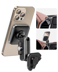 APPS2Car Magnetic Vent Mount for Ford F-150 (2015–2020), Super Duty (2017–2022), Expedition (2018–2021), Air Vent Phone Holder Compatible with iPhone 12-17 Series & MagSafe Case, Metal Socket Arm A2C