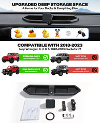 OQTIQ Dashboard Phone Mount for 2018–2023 Jeep Wrangler JL/JLU & Gladiator JT, Extended Metal Arm with Anti-Slip Dash Tray, Ultra-Strong Magnets, Compatible with MagSafe iPhone 12–17, Not for 4xe A2C