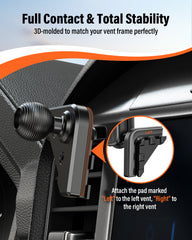 APPS2Car Magnetic Car Mount for Ford F-150 2021-2026 Air Vent Phone Mount, MagSafe Strong Magnet Holder, Metal Socket Arm - No Shake, No Block Airflow, No View Drop A2C