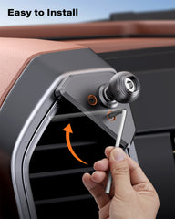 APPS2Car Magnetic Vent Mount for Ford F-150 (2015–2020), Super Duty (2017–2022), Expedition (2018–2021), Air Vent Phone Holder Compatible with iPhone 12-17 Series & MagSafe Case, Metal Socket Arm A2C