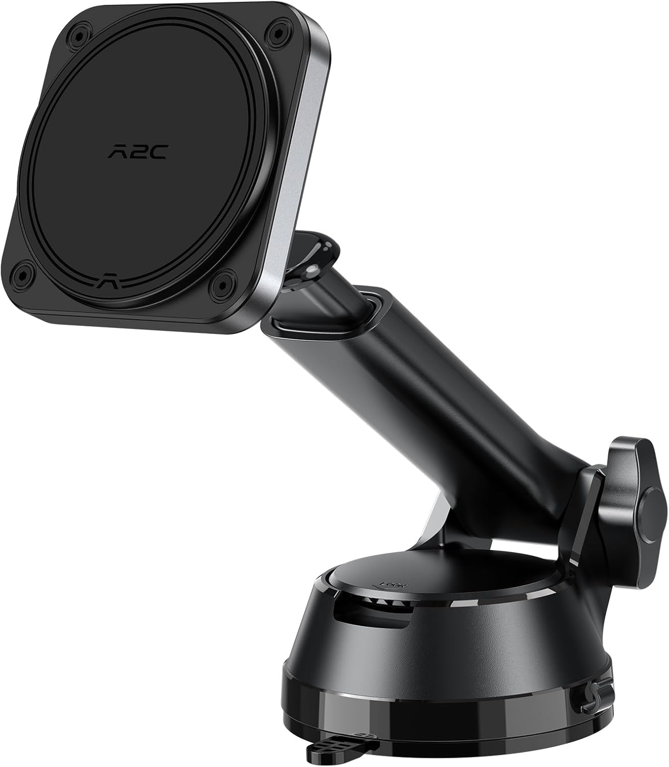 APPS2Car Heavy Duty Magnetic Car Mount with Gel Suction Cup A2C