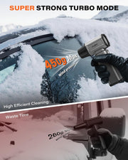 A2C Electric Air Duster- Upgraded 40mm Motor, 450g Super Power Airflow Compressed Air Duster, Rechargeable & 4-Gear Adjustable Cordless Turbo Blower for Keyboard, Computer, PC, Outdoor, House & Car A2C