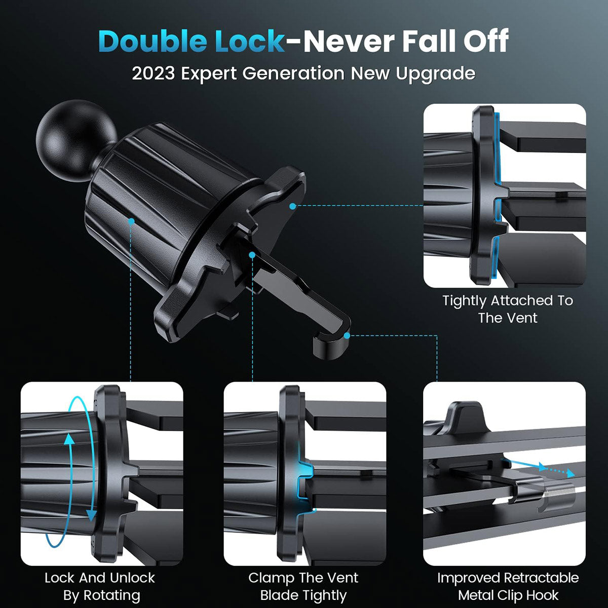 Car Charger Mount with 15W Fast Charging for Magsafe Car Vent Mount APPS2Car Mount