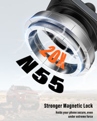 APPS2Car Magnetic Phone Mount for Toyota 4Runner 2010-2024, CNC Metal Air Vent Phone Mount, 20 Magnets, 360° Adjustable Arm, Compatible with MagSafe & All Smartphones A2C