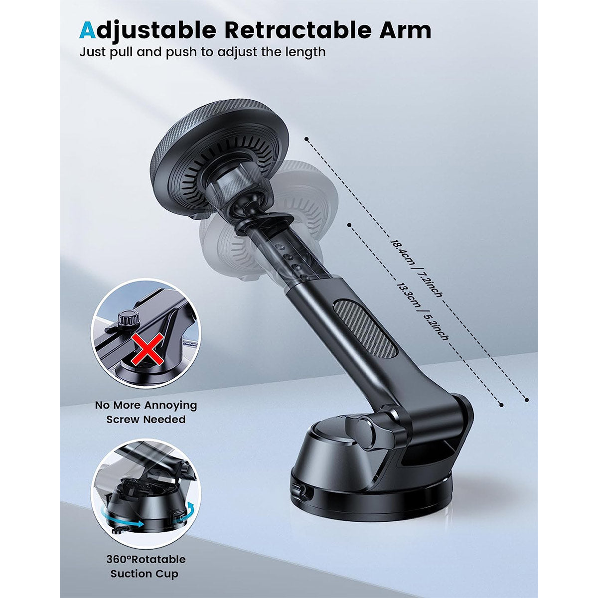 MagSafe Car Mount Charger for Dashboard Windshield APPS2Car Mount