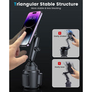 Tri-Pivot Magsafe Cup Holder Charger Mount APPS2Car Mount
