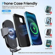 15W Smart Wireless Charger Cup Holder Mount APPS2Car Mount