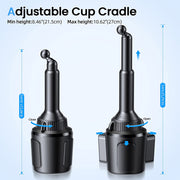 15W Smart Wireless Charger Cup Holder Mount APPS2Car Mount