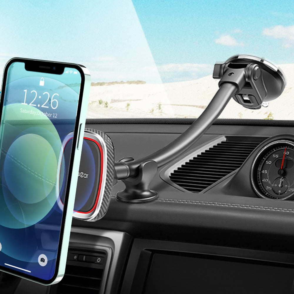 APPS2Car Windshield Gooseneck Cell Phone Holder Magnetic Car Mount