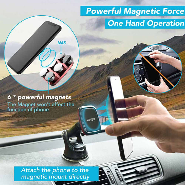HEX VII Magnetic Suction Cup Phone Holder