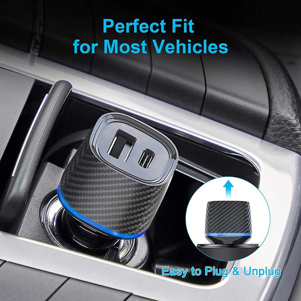 Mini 36W USB C Car Charger APPS2Car Mount