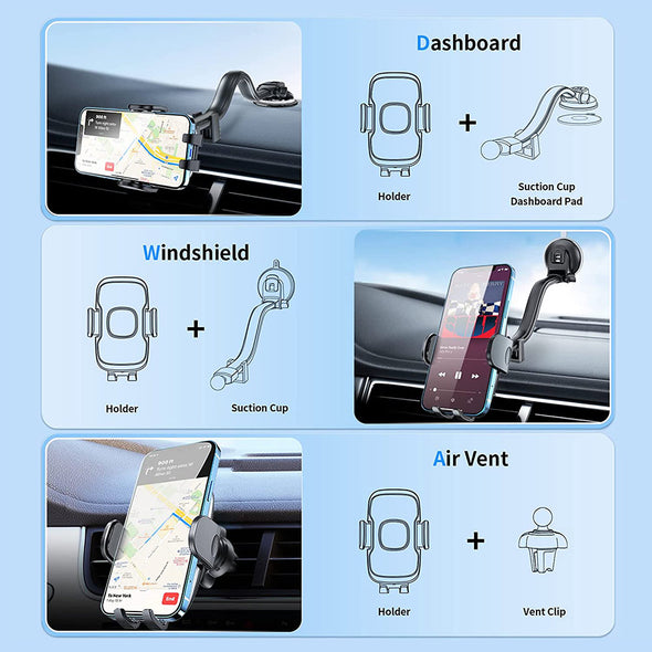 10-Inch Gooseneck Universal Car Phone Holder