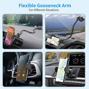 Upgraded 15W QI Wireless Car Charger Holder APPS2Car Mount