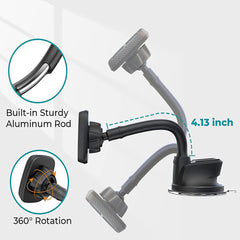 Ultimate Flexible Arm Magnetic Dash Mount APPS2Car Mount