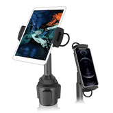 Cup Holder Tablet & iPad Mount For 4.3” - 12.9” Tablets APPS2Car Mount