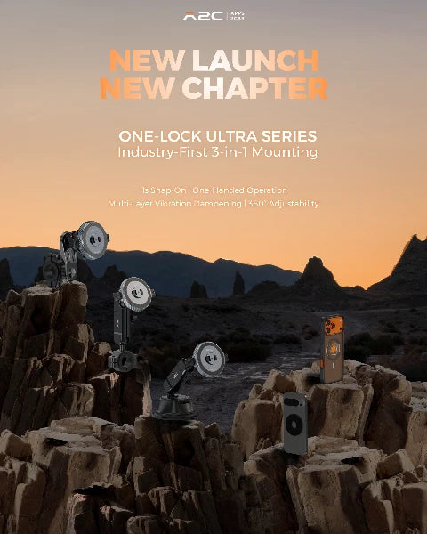 A2C launches the One-Lock Ultra Series: an industry-first 3-in-1 mounting solution for modern riders