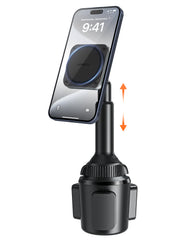 APPS2Car Magnetic Cup Holder Phone Holder -Designed for iPhone MagSafe Case - [Not Charging] (Gray-MagSafe) A2C