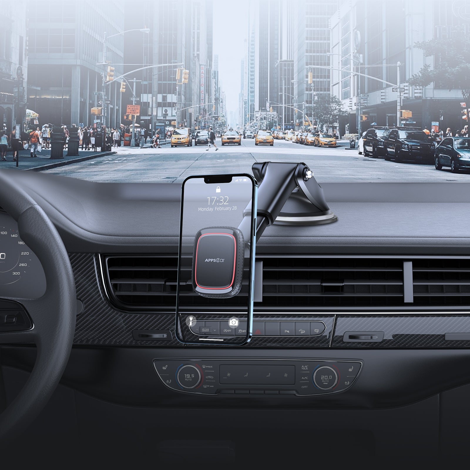 Windshield & Dashboard Magnetic Phone Mount APPS2Car Mount
