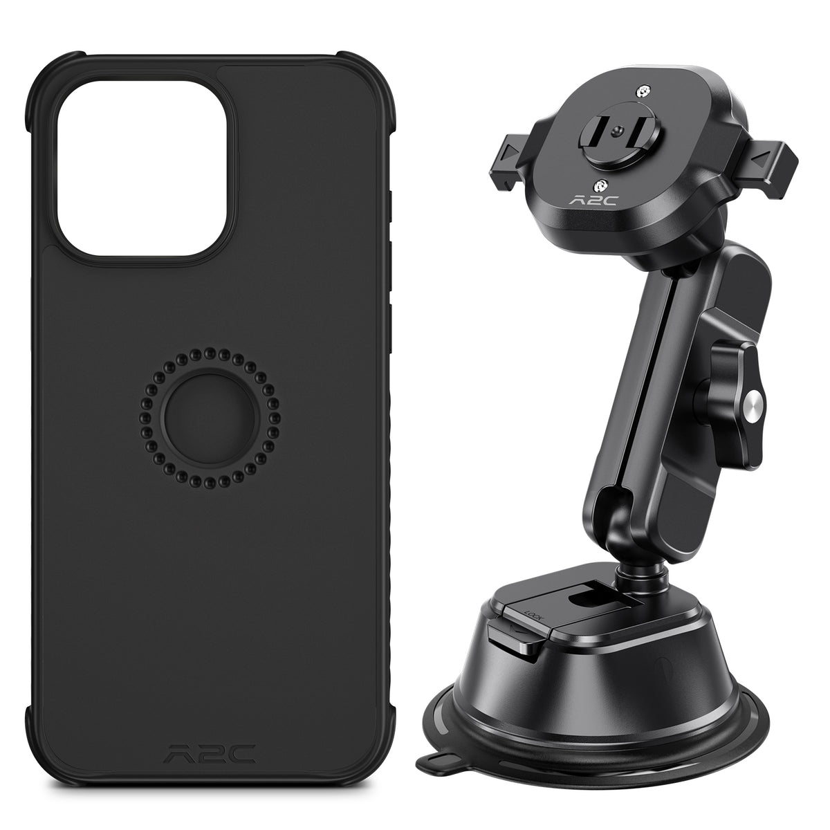 A2C One-Lock™️ Windshield/Dashboard Car Phone Holder with Suction Cup A2C