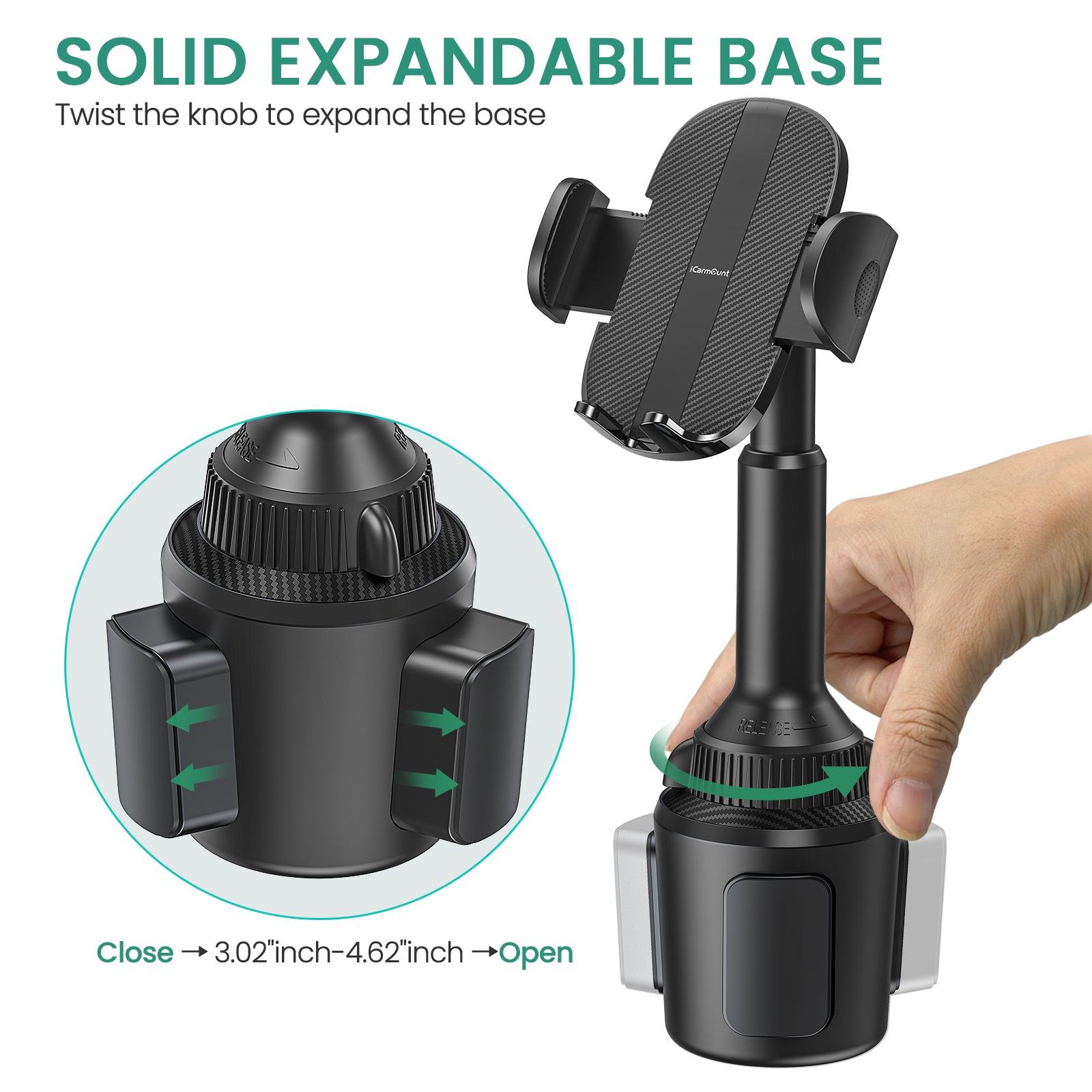 Cup Holder Phone Mount for Golf Cart APPS2Car Mount