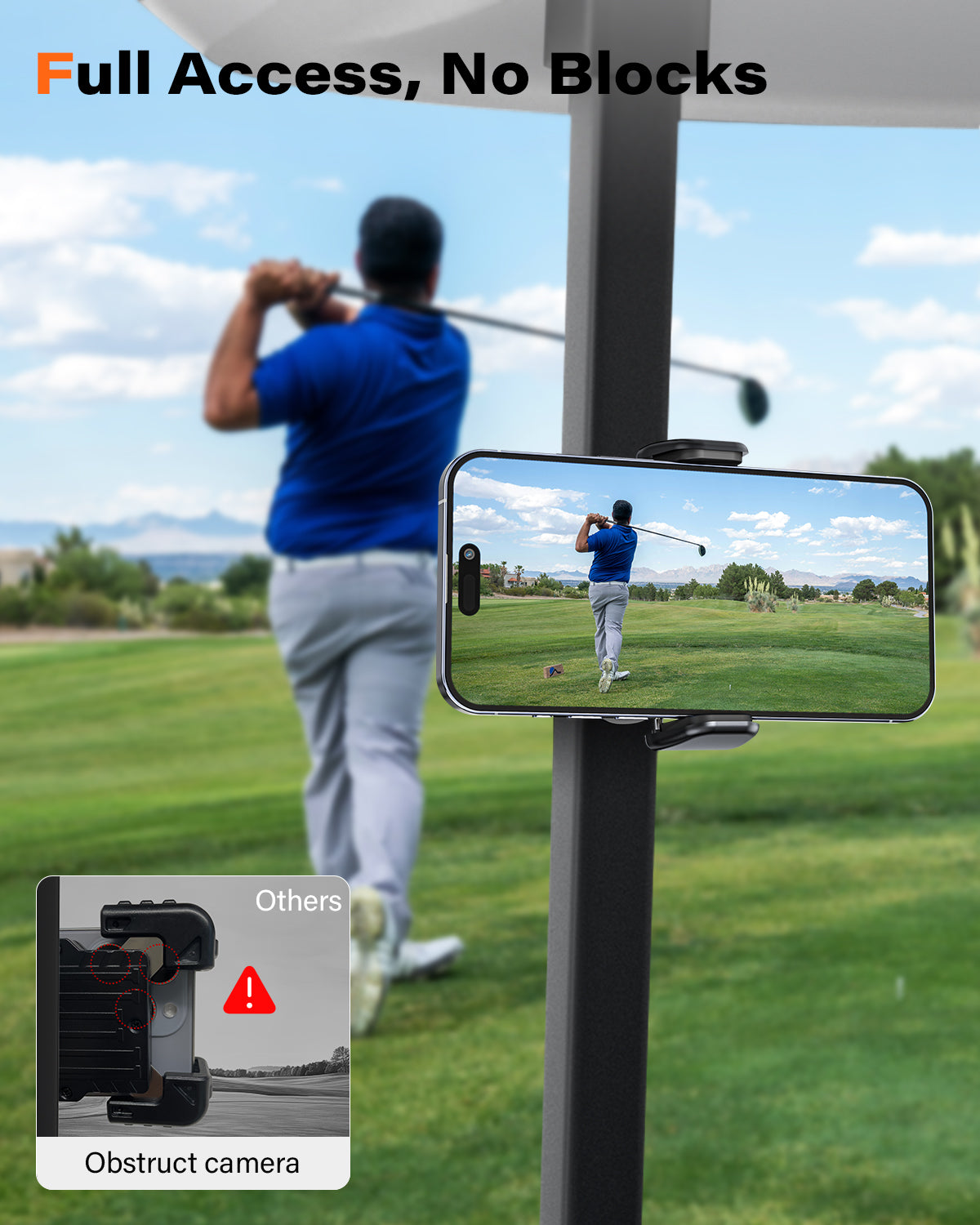 A2C Magnetic Golf Cart Phone Holder APPS2Car Mount