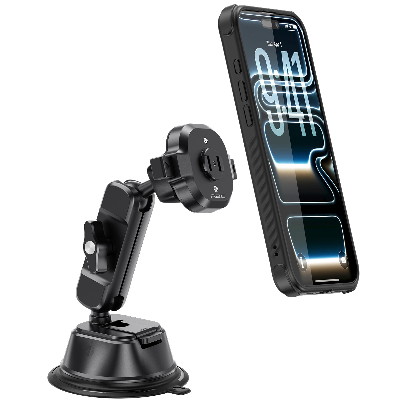 A2C One-Lock™️ Windshield/Dashboard Car Phone Holder with Suction Cup A2C