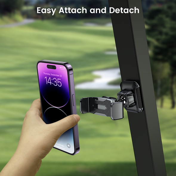 Magnetic Golf Cart Phone Holder Attaches to Metal Surfaces