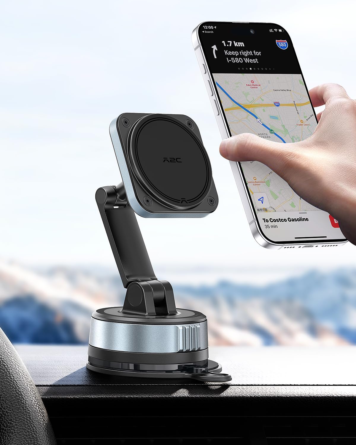 APPS2Car Dashboard Phone Mount for MagSafe A2C
