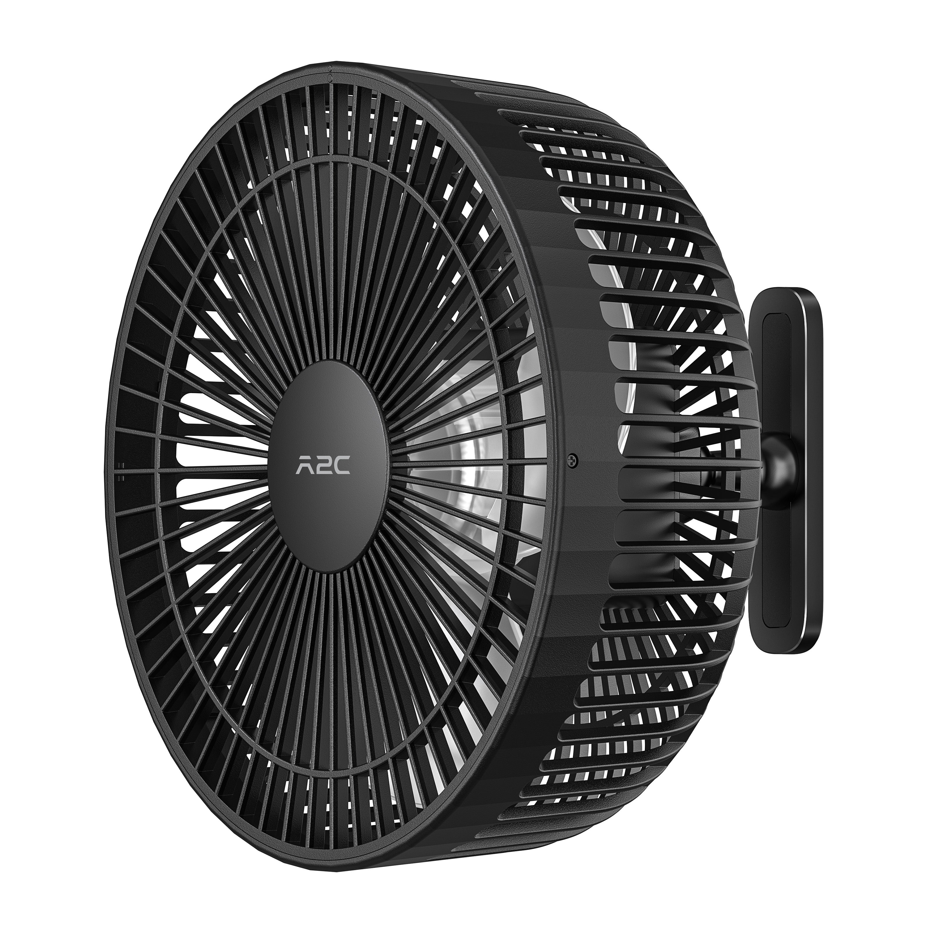 A2C Magnetic Rechargeable Fan for Golf Cart 7.5-Inch, Up to 28Hrs, 10000 mAh Battery Powered Fan Portable 4 Speeds Fits EZGO, Club Car & Yamaha, Golf Cart & Cruise Accessories Essentials Gifts A2C