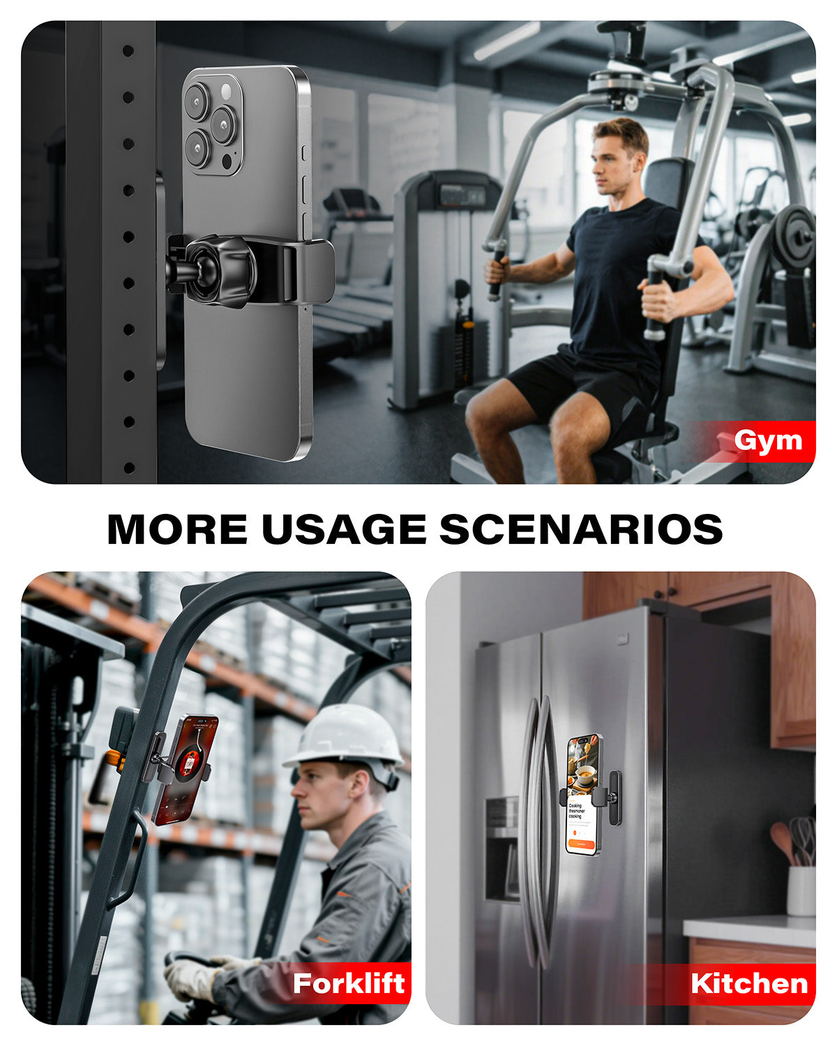 Gym Magnetic Phone Holder A2C