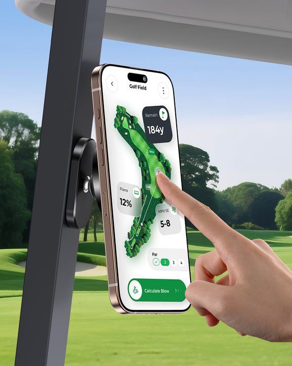 Magnetic Golf Cart Phone Holder Compatible with MagSafe