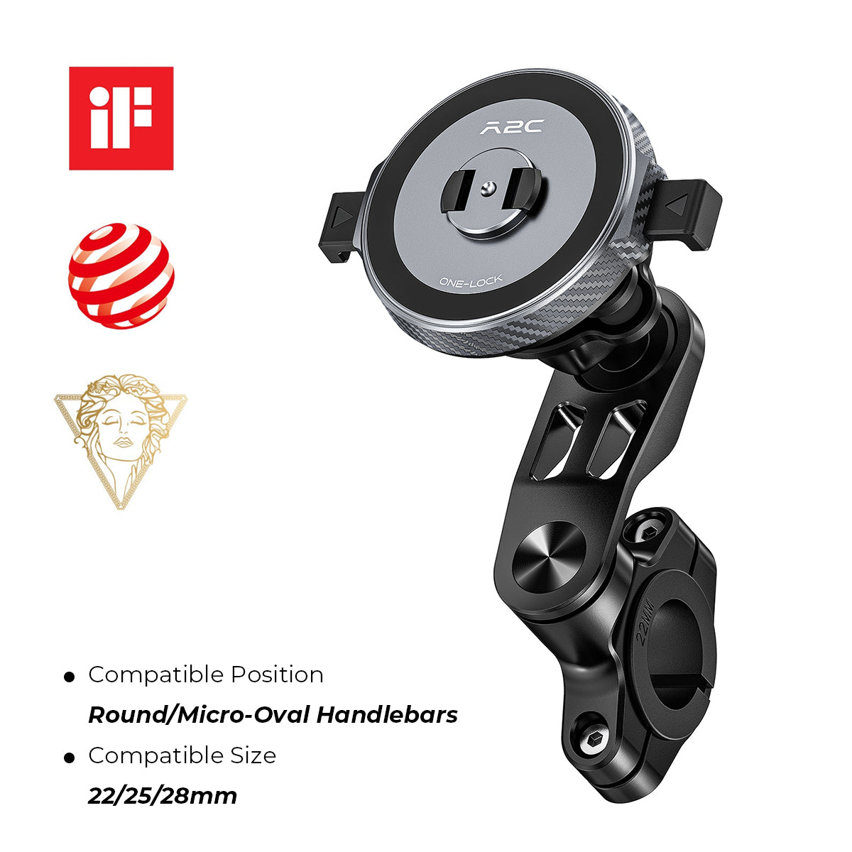 A2C One-Lock Ultra Bicycle Phone Mount A2C