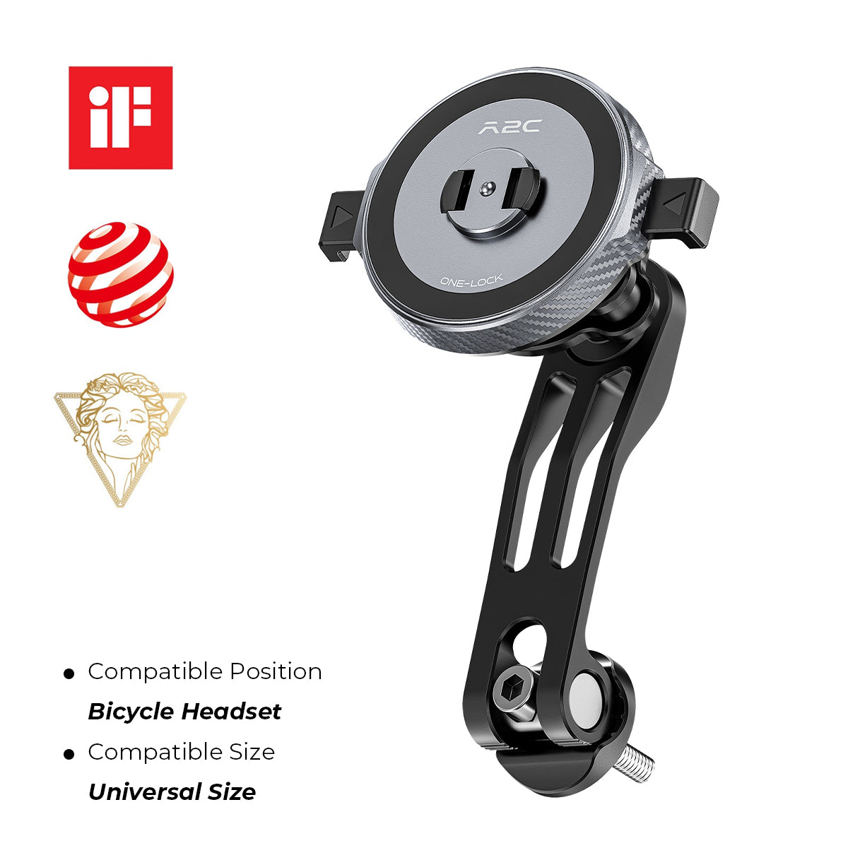 A2C One-Lock Ultra Bicycle Phone Mount A2C