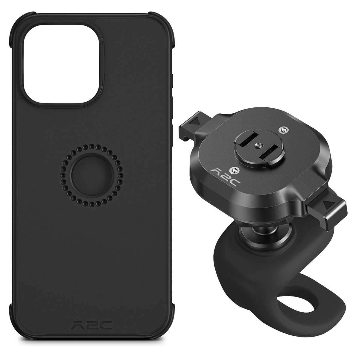 A2C One-Lock Fahrrad-Handyhalter-Set mit iPhone-Hülle