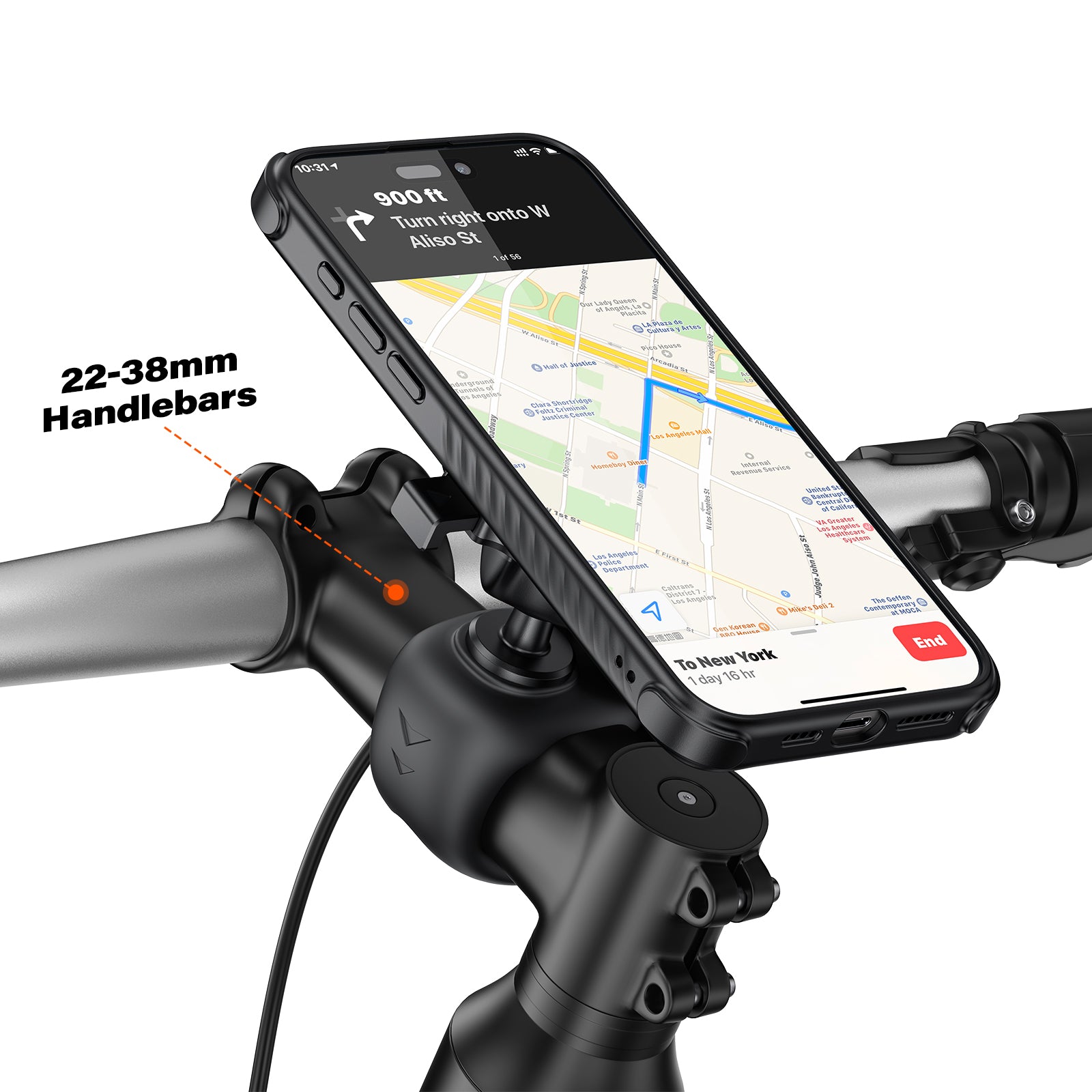 A2C One-Lock Bike Phone Holder Kit with iPhone Case A2C