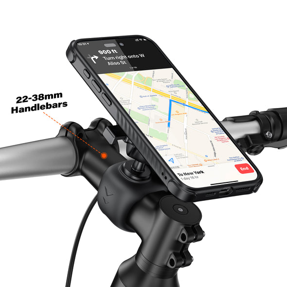A2C One-Lock Bike Phone Holder Kit with iPhone Case