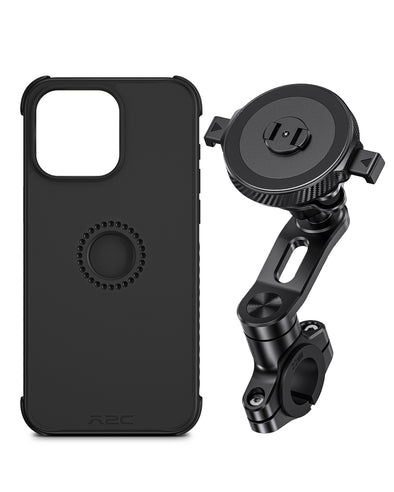 A2C ONE-LOCK Ultra-Safe Bike & Bicycle Phone Holder, Magnetic Auto-Alignment,Magnet & Airbag Dual Suspension System