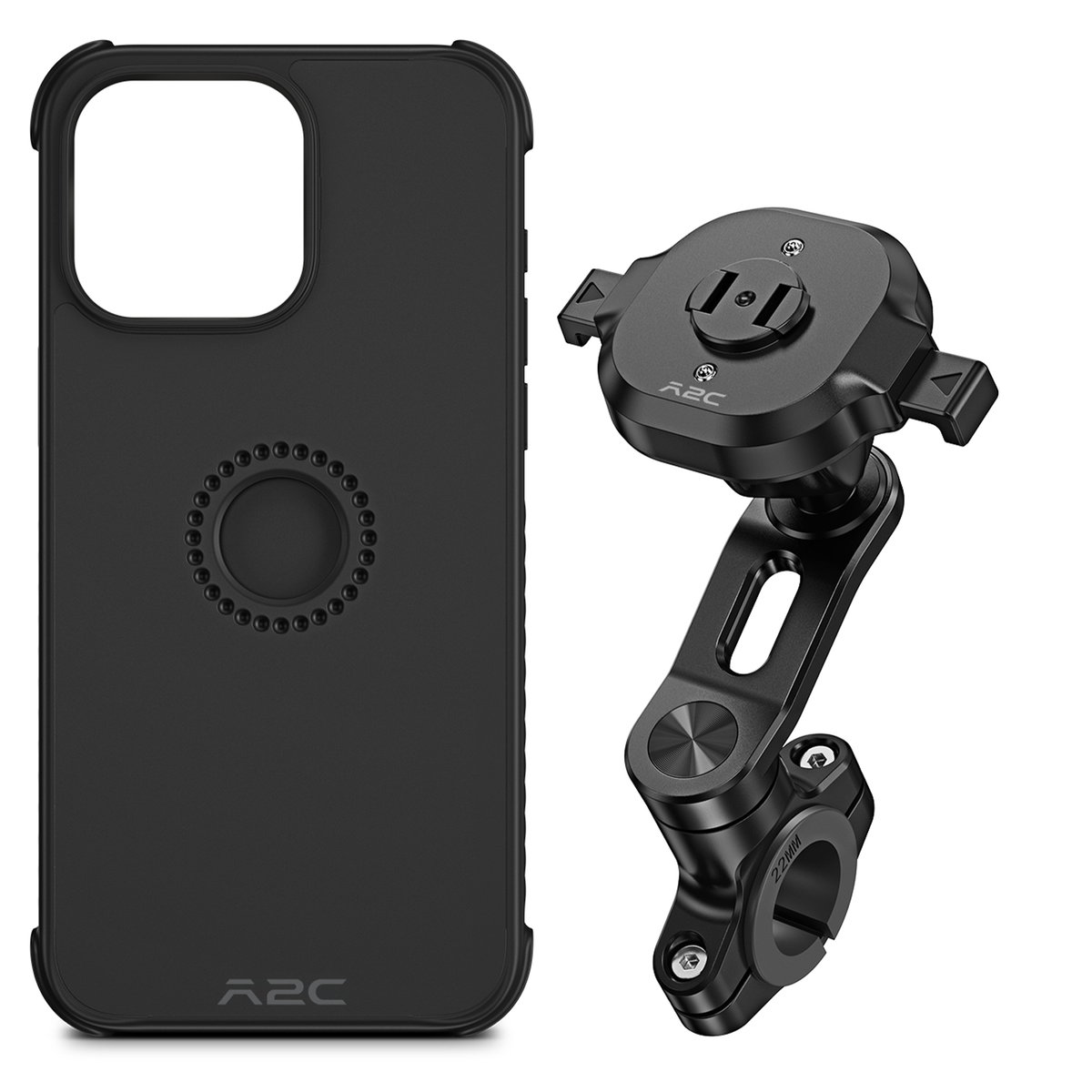 A2C One-Lock™️ System Fahrrad-Handyhalterung-Kit mit MagSafe Handyhülle für iPhone