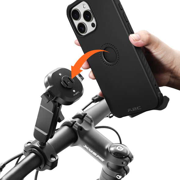 A2C One-Lock Motorcycle Phone Mount with Magsafe Phone case for iPhone