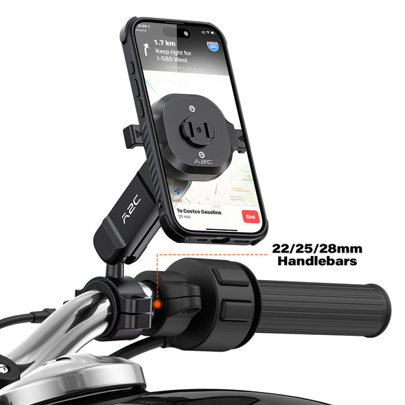 A2C One-Lock Motorcycle Phone Mount with Magsafe Phone case for iPhone