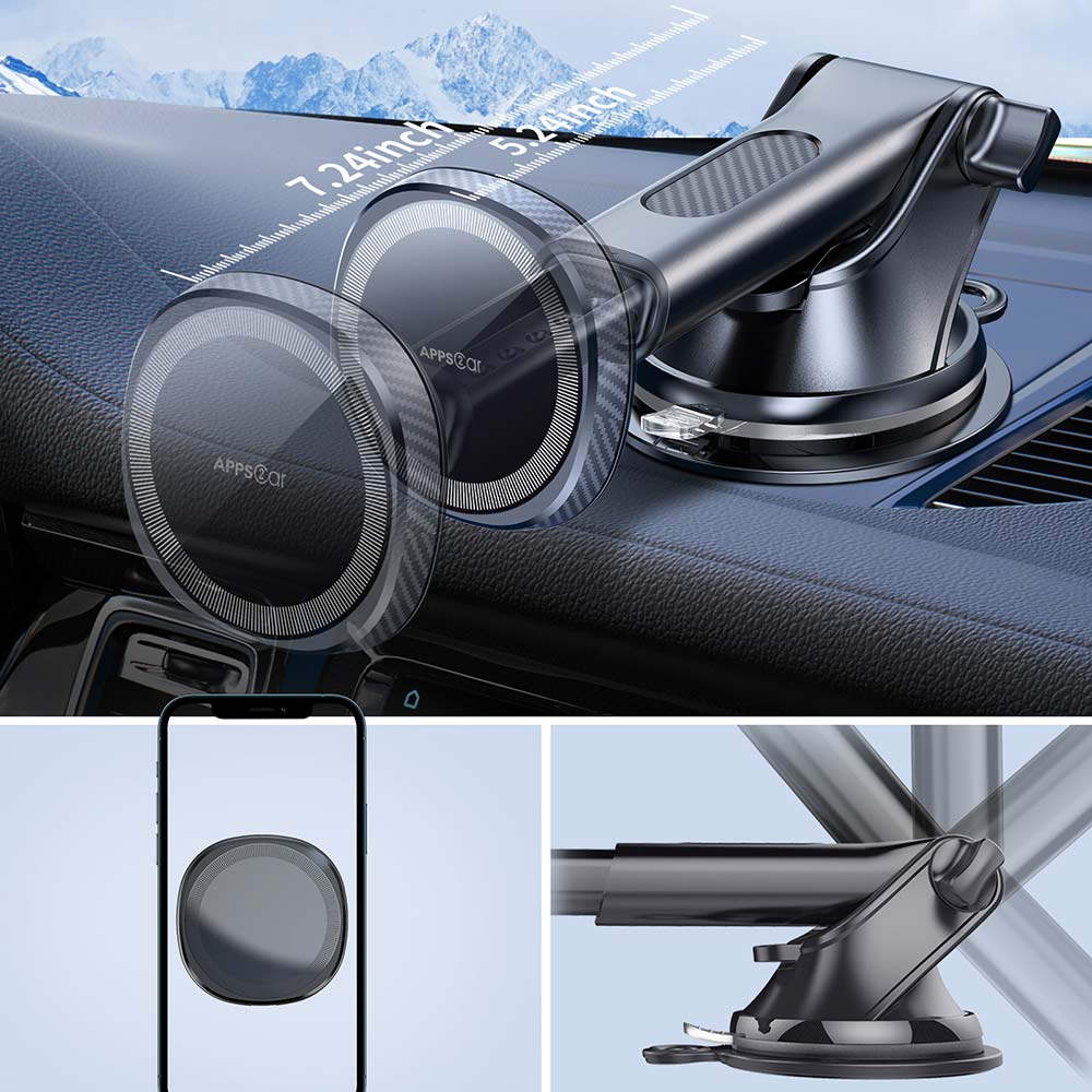APP2S2Car Auto-alignment Magnetic Phone Holder MagSafe Car Mount