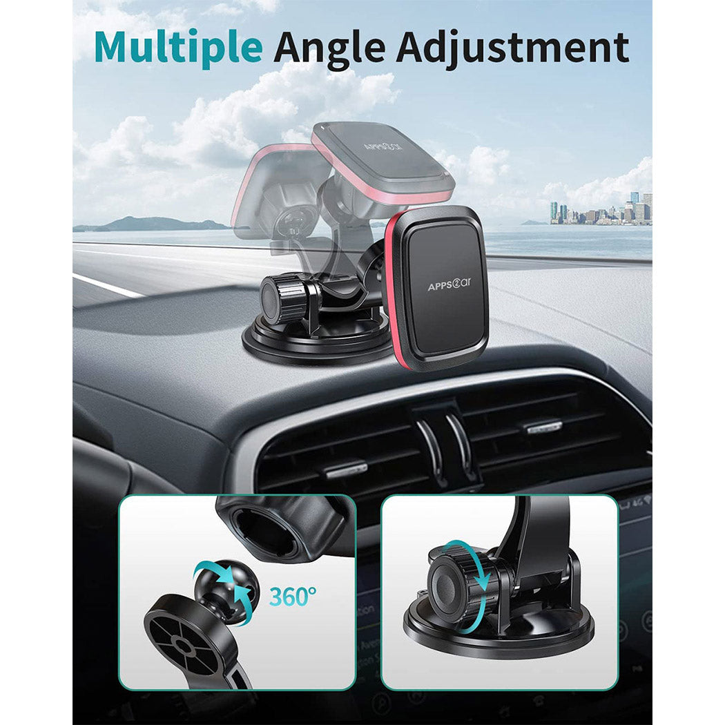 [2 Pack] Magnetic Phone Holder for Car, APPS2Car [Super Strong Magnet]  Phone Mount for Car, Dashboard Magnetic Car Phone Holder Mount with Strong  VHB