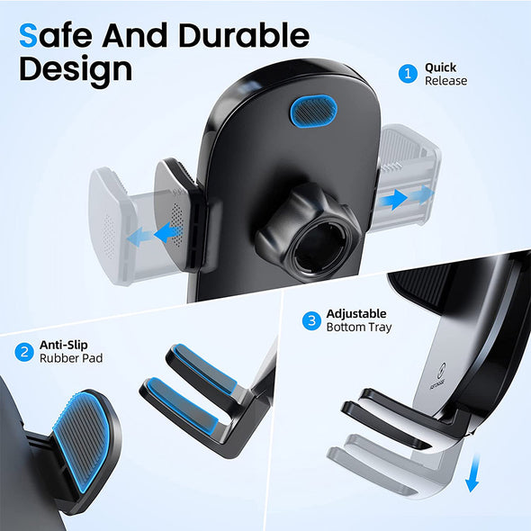 15W Smart Wireless Charger Cup Holder Mount