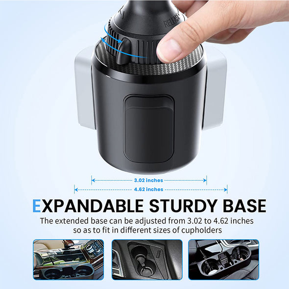 15W Smart Wireless Charger Cup Holder Mount