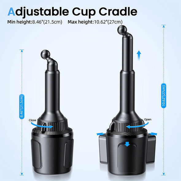 15W Smart Wireless Charger Cup Holder Mount
