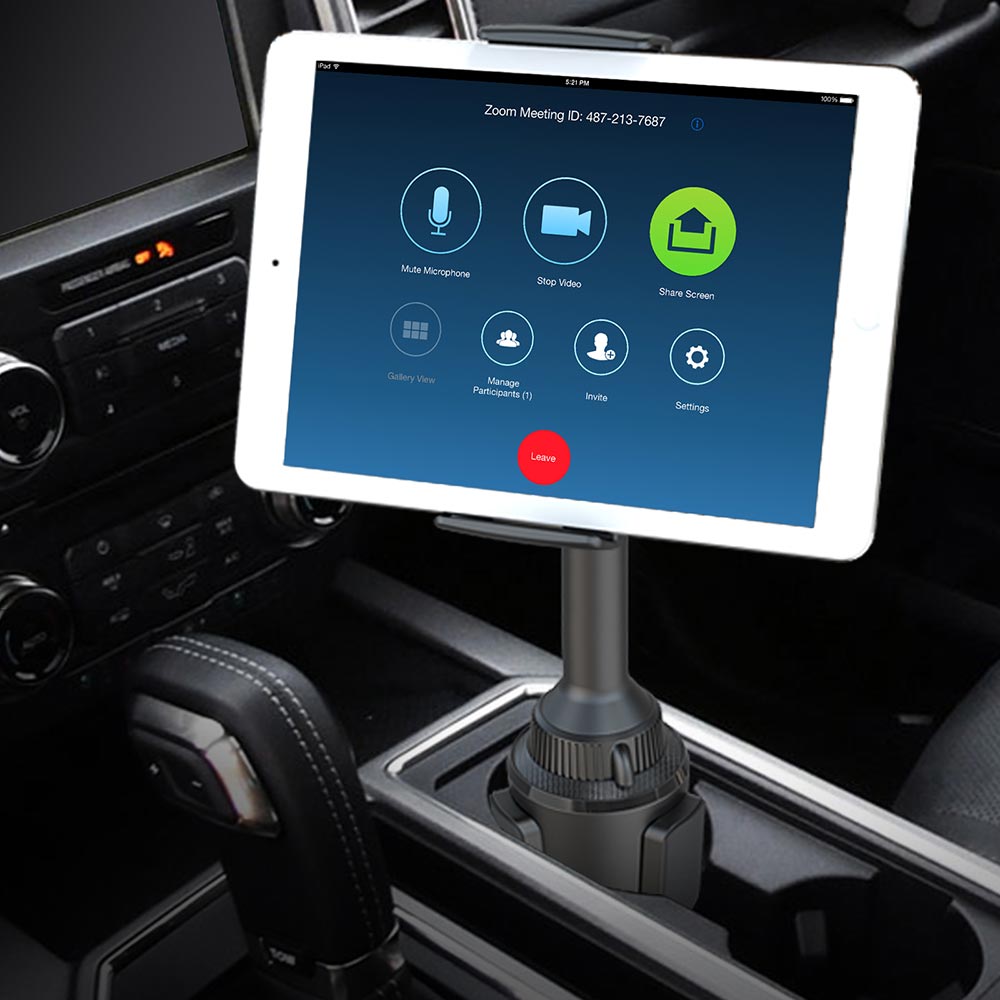 APPS2Car Adjustable Cup Holder iPad & Tablet Mount Holder for Car