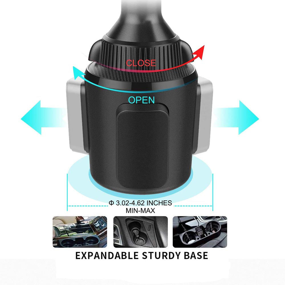 Cup Holder Tablet Car Mount for 4.3” - 11” Tablets APPS2Car Mount