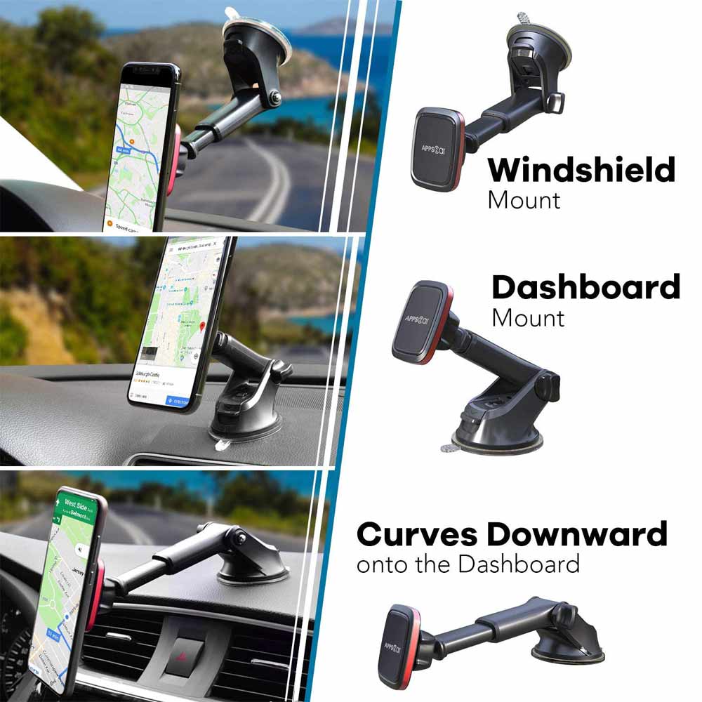 Multi-Function Suction Cup Magnetic Mount