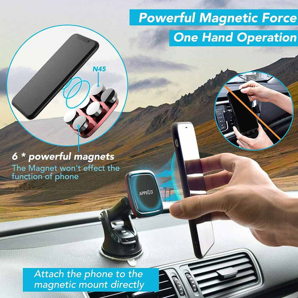 Multi-Function Suction Cup Magnetic Mount